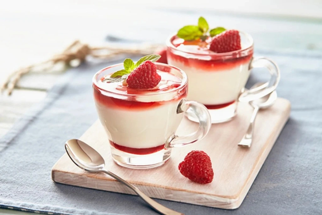 Panna Cotta com Frutas